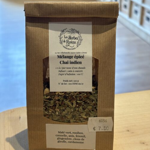 Mélangé épicé Chai Maté Indien