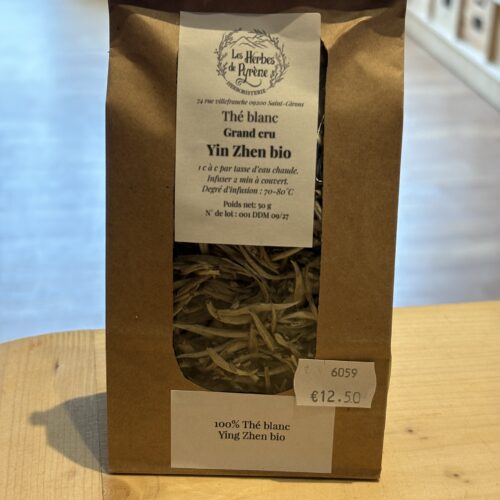 Thé blanc grand cru Yin Zhen Bio