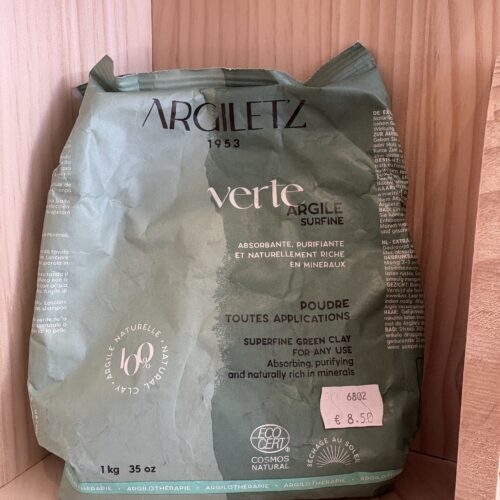 Argile verte surfine Argiletz 1kg