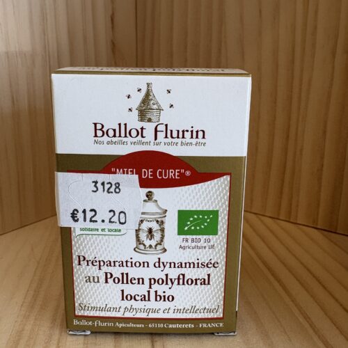 Miel de Cure® au Pollen polyfloral local bio Ballot-Flurin