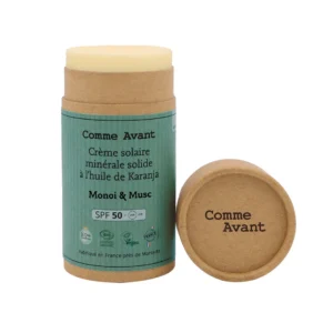 Crème solaire minérale solide SPF50 Comme avant